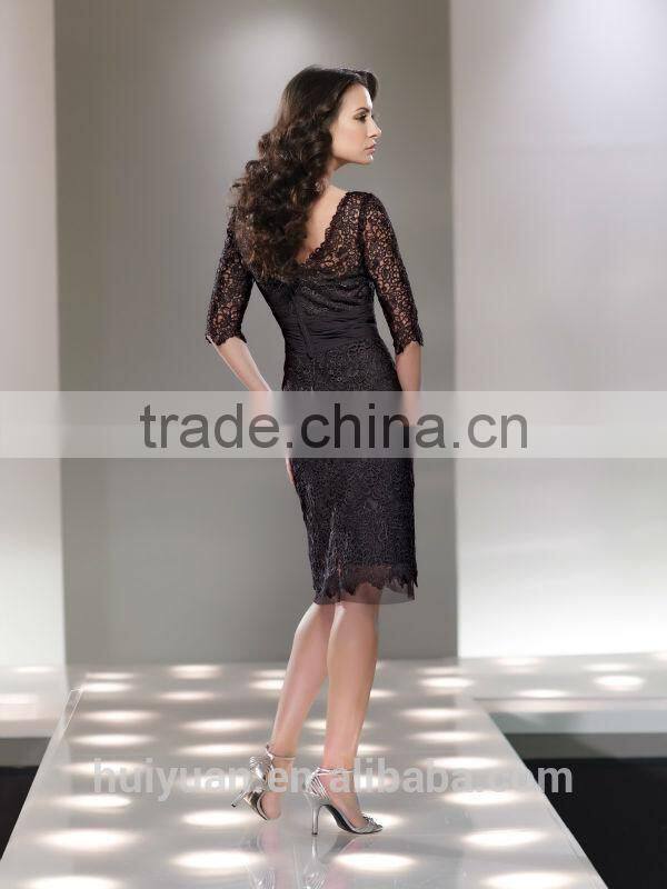 night club lace long sleeve short women sex black party dress