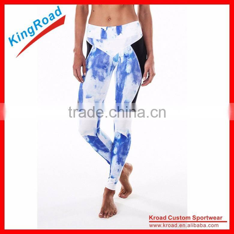 Custom printed yoga leggings for sport