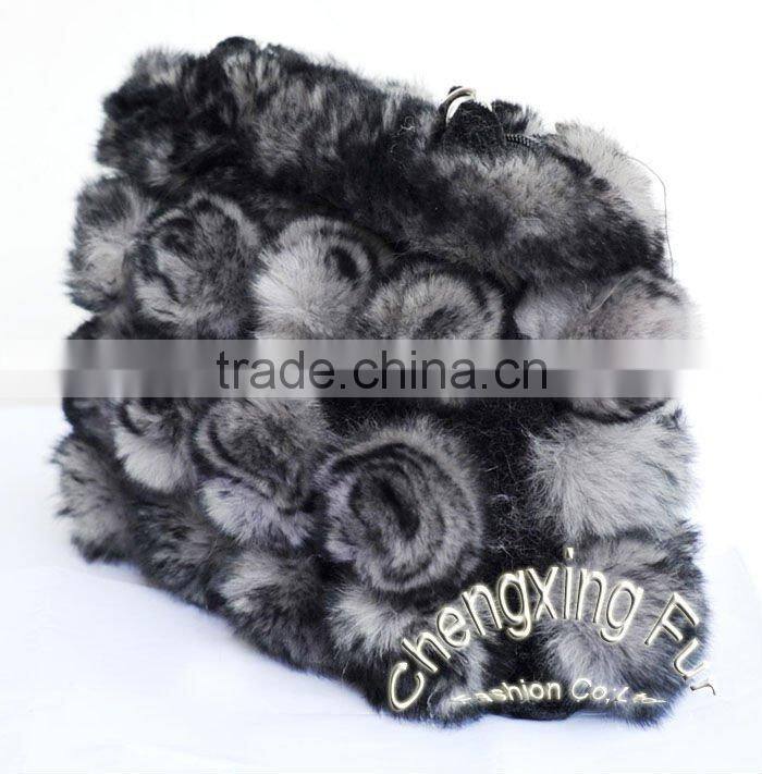 CX-H-13D Genuine Rex Rabbit Fur All Kind Of Bags