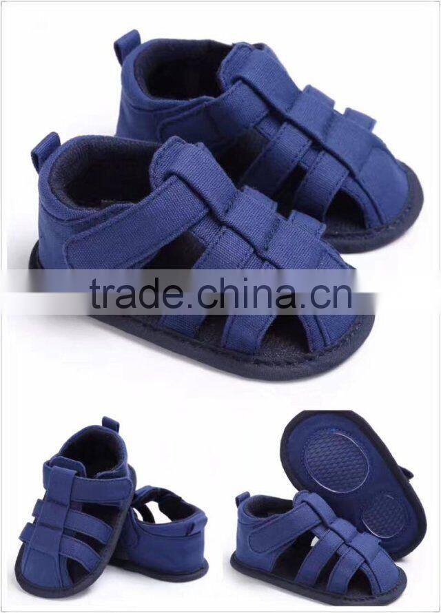 2017 Cheap Fashion Blue baby walker shoes baby boys shoes Gray Children first walker Toddler summer sandals