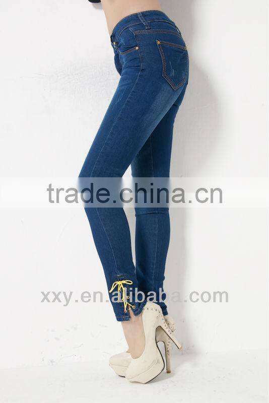2012 Lastest Stylish Womens True Jeans Women Pants Black Color