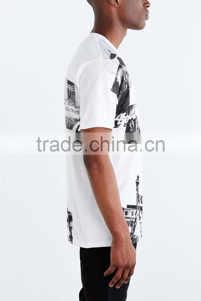 White photographed tall t-shirts wholesale
