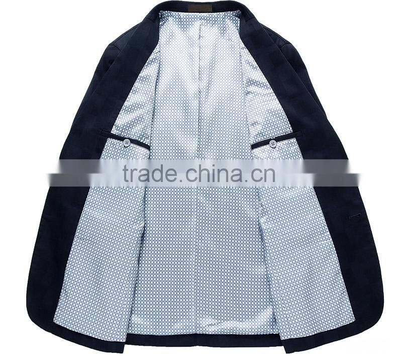 Hot Sale Oem Men Fashion Checked 2 Button Suits Jacket Blazer Suit For Men