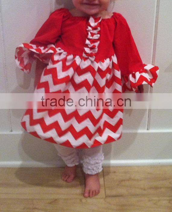 Kids clothes wholesale polka dot outfit for baby winter wear children christmas gifts