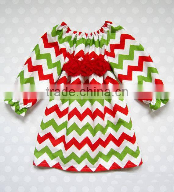 Wholesale Girls Chevron Dress Toddler Girl Dresses Simple Dress For Kids