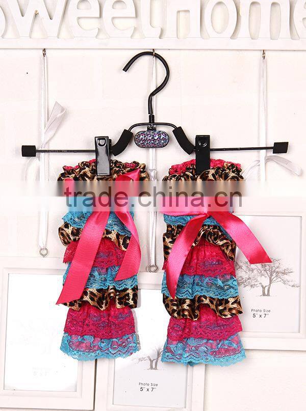 Fashion Kids Ruffle Lace Leg Warmers Baby Satin Knitted Leg Warmers