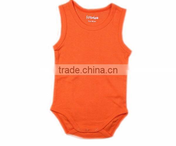 2017 New Design Baby Rompers Plain 100% Cotton