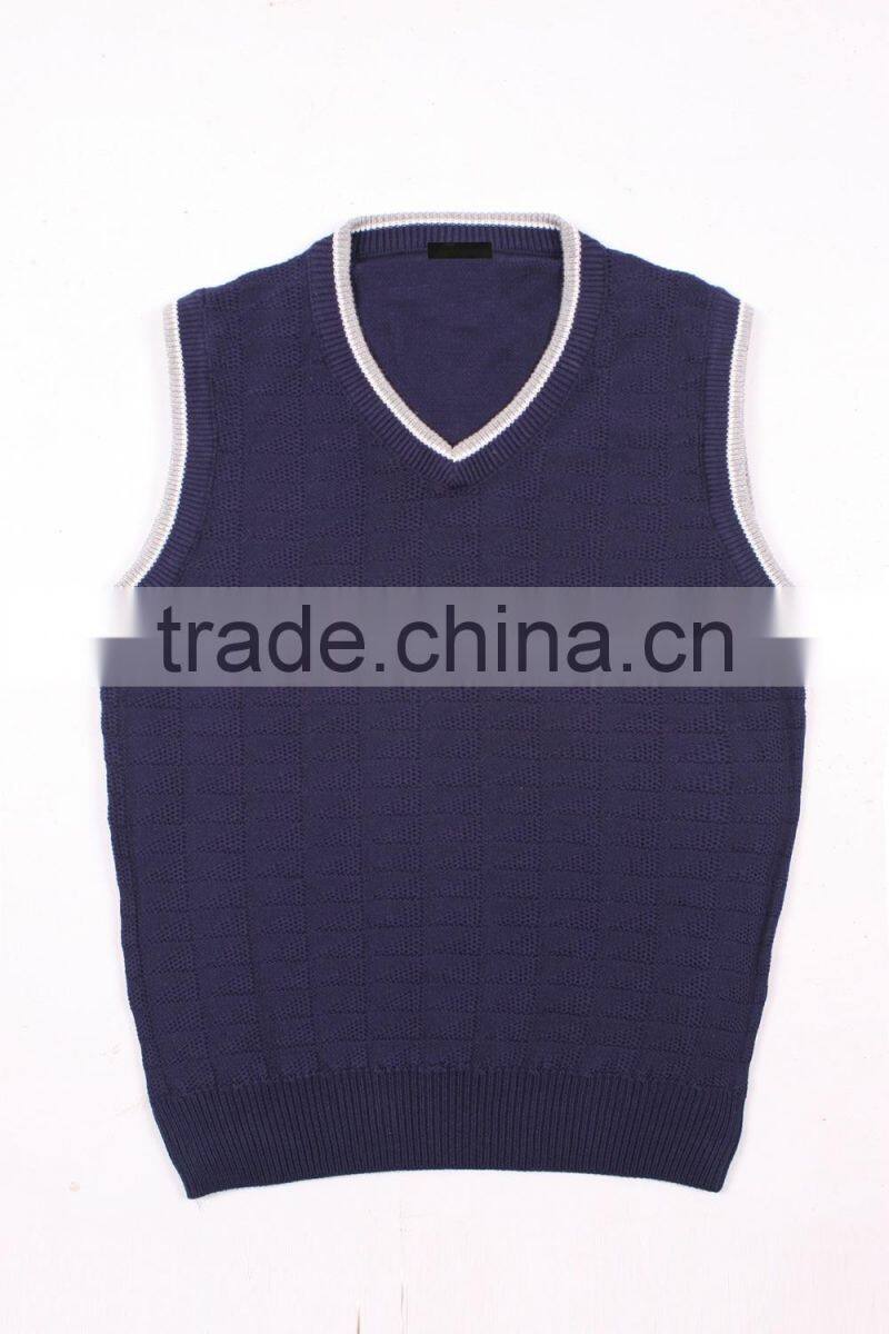 Boy Fashion Ribbed Turtleneck Plain Sweaters