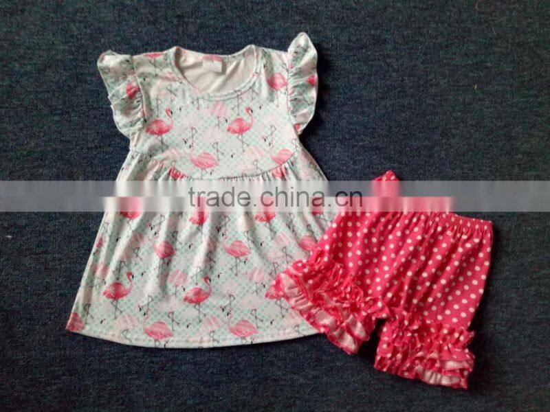 Boutique Remakes Summer Baby Clothes Dress Awesome Littler Girls Halloween Pattern Flutter Sleeve Pearl Dresses