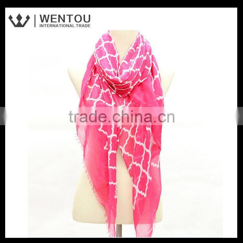 New Arrival Plaid Voile Checked Scarf