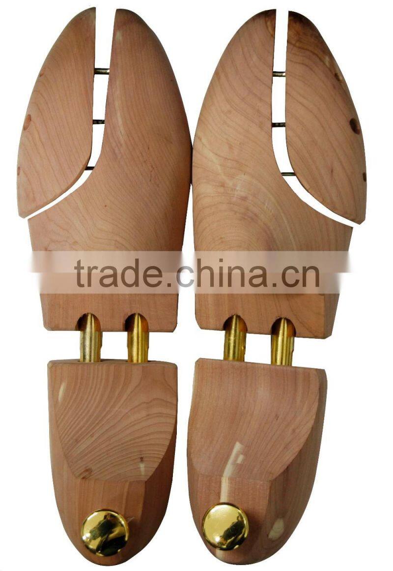 Metal cap high quality assorted sizes cedar shoe tree