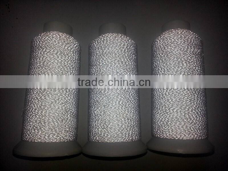 Polyester With Reflective Material Sewing Thread