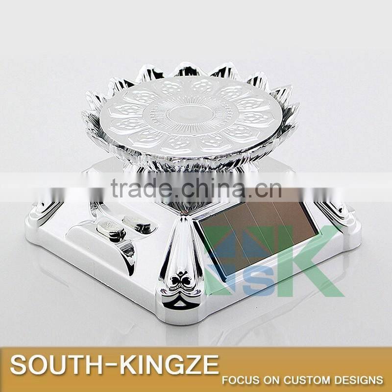 Silver/Gold Asia Buddihism Lightable Cubid Square Base Mobile Phone Display Stand