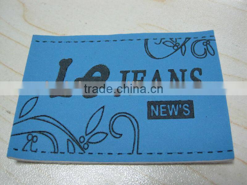 leather labels for jeans fake leather patch die cast Jeans Leather Label with Metal Logo