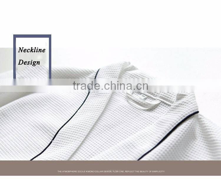 Fancy bathrtobe cotton robes waffle