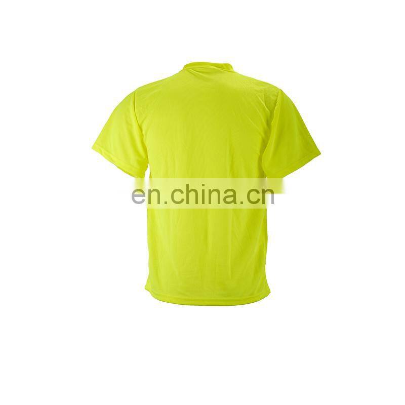 Hi vis blue cheap safety reflective t-shirts with customer logo
