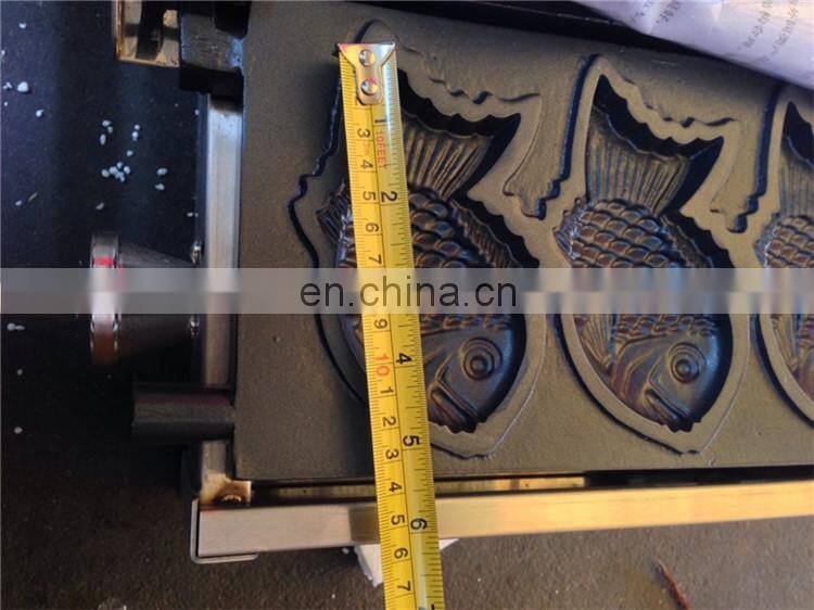 2018 Fast Food High Efficiency Ice Cream Taiyaki Machine/Big Fish Shaped Cake Mould/Open Mouth Taiyaki Maker