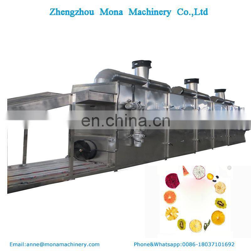 Fruits multilayer mesh belt dryer / Mesh net belt herb drying machine / Tunnel nets belt dryer for vegetables and fruits