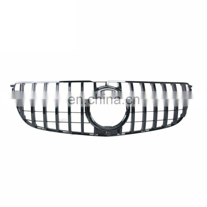 Front Grille Bumper Grill 16-18 BLK For Mercedes-Benz GLS-Class X166 GLS450 GT R