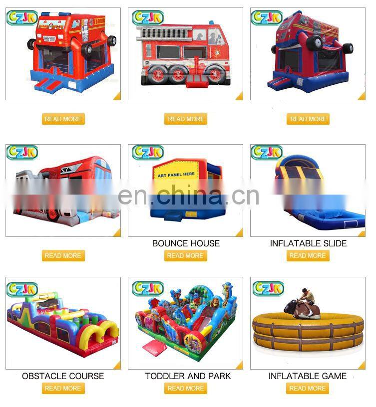 fire truck inflatable jumper combo bouncer jumping bouncy castle bounce house