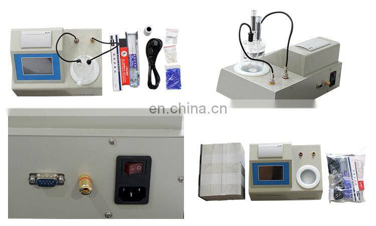 HZWS-2 Karl Fischer Titration Transformer Oil Water Content Tester moisture meter oil trace moisture test equipment
