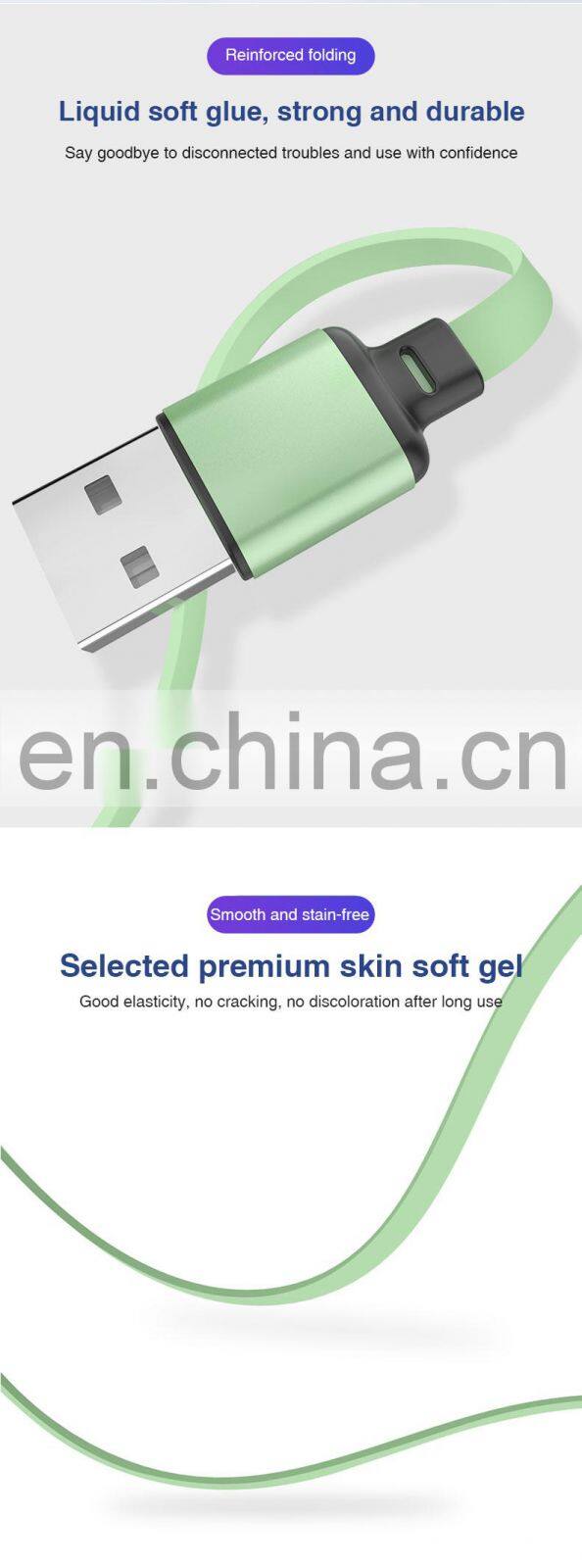 3 In 1 Usb Cable Micro Usb Fast Charging Nylon 1M 2A 2020 New Product Cable Original Factory Wholesale Data line cable