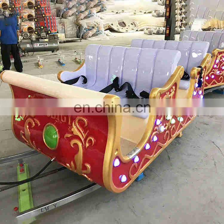 Attractions amusement park rides christmas kids track train rides