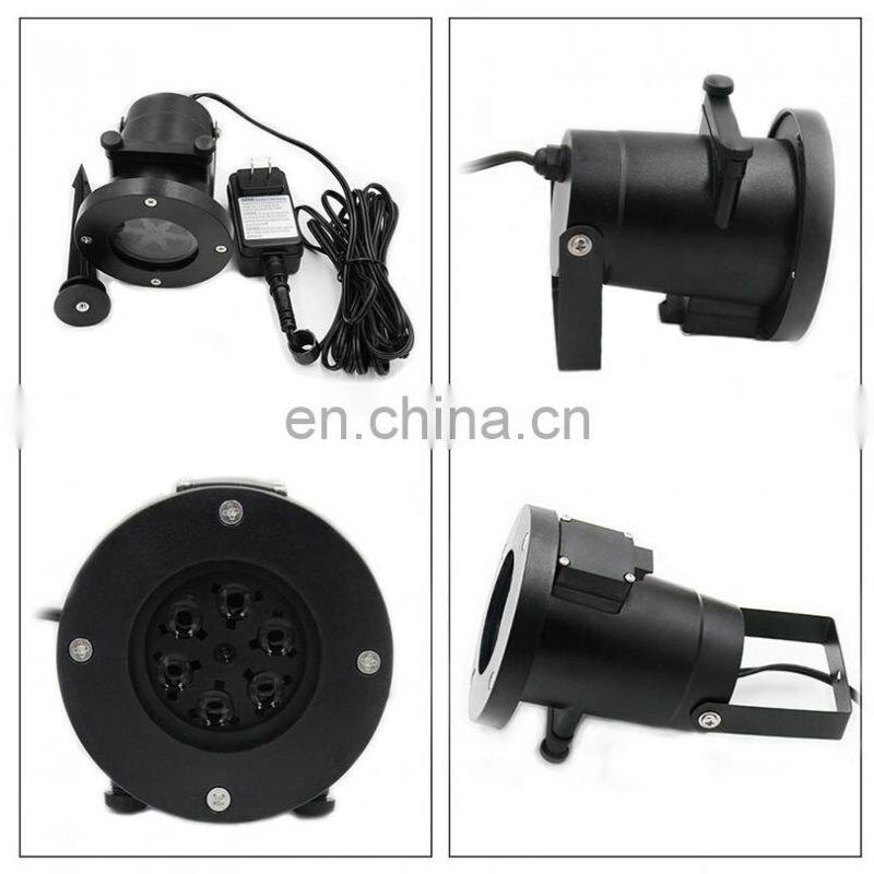Outdoor Christmas 12pcs Slideshow Pattern LED Laser Projector Stage Light,snowflake IP65 laser light