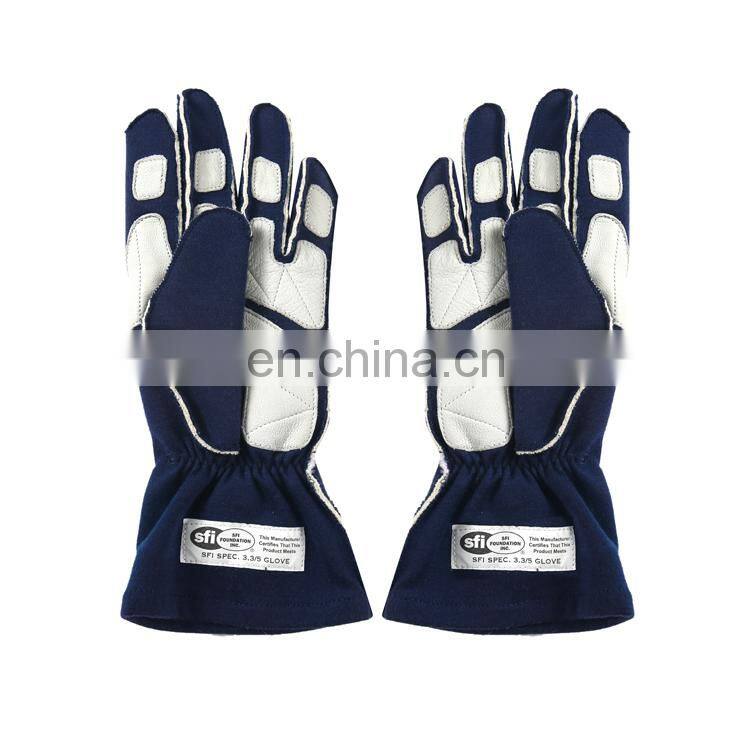 Custom Logo Fire Resistant Genuine Leather SFI Racing Auto Driving Gloves With 3.3/5 Rated