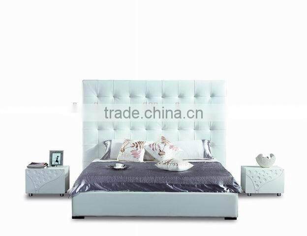 European style luxury leather bed/soft bed