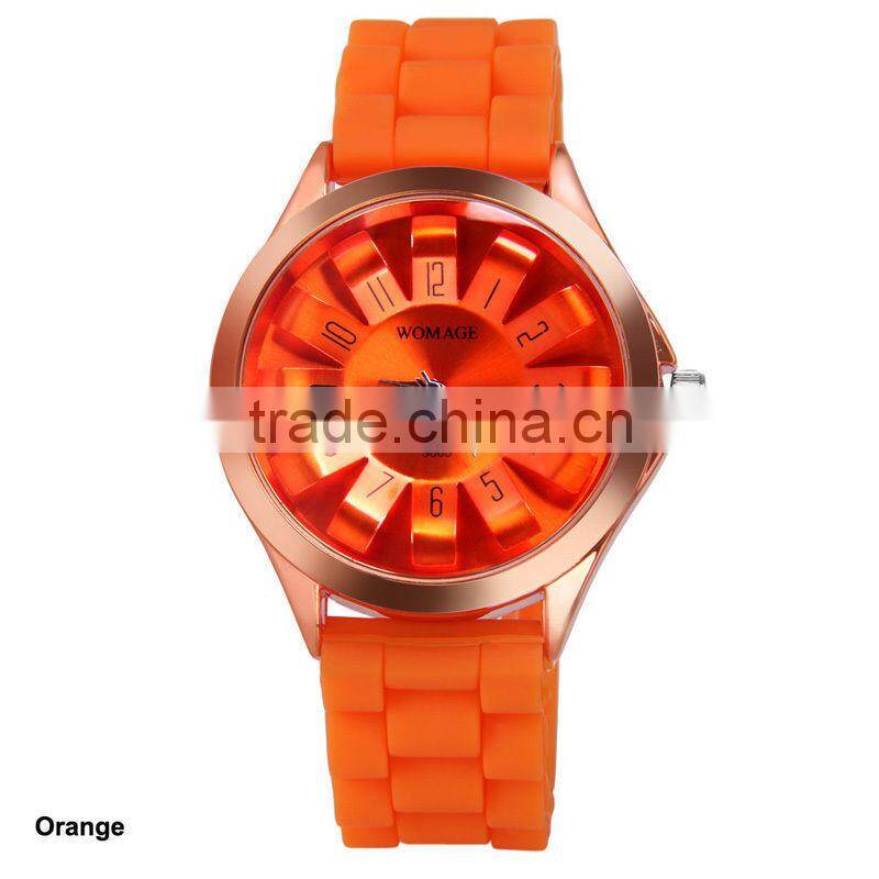 hot fancy high waterproof watch fashion TM silicone geneva watch