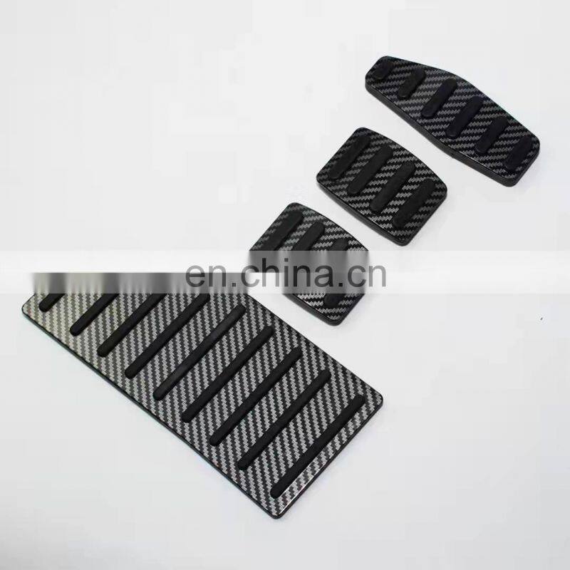Car Accessories Metal Foot Pedal Pads Carbon Fiber Brake Accelerator Pedal Gas Brake Car Pedal Pad For Suziki Jimny