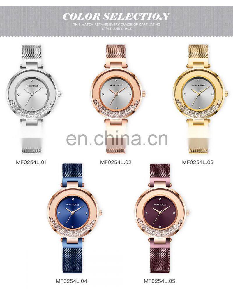 MINI FOCUS MF0031L Fashion Wristwatch Top Brand Luxury Women Watches Casual Quartz Waterproof Women Watch