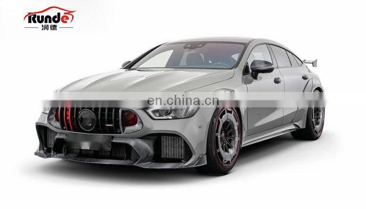 Runde Carbon Fiber Wide Body Kit For Mercedes Benz X290 AMG GT43/GT63 Upgrade To Brabus Rocket 900 Style Bodykit Bumper