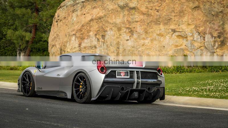 Runde Misha-Design For Ferrari 488 GTB Perfect Fitment Body Kit Front Bumper Rear Bumper Hood Side Skirt Spoiler