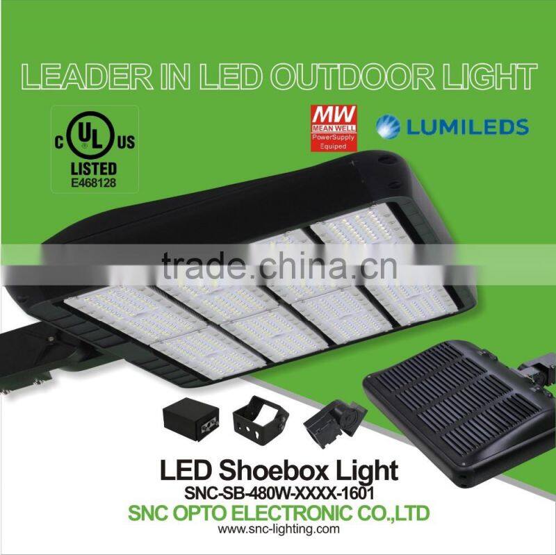 super slim new design UL cUL approved Led Shoebox Light 480W