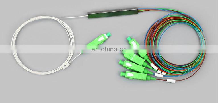 1*4 Steel Tube Optical PLC Splitter with Sc/APC Connector