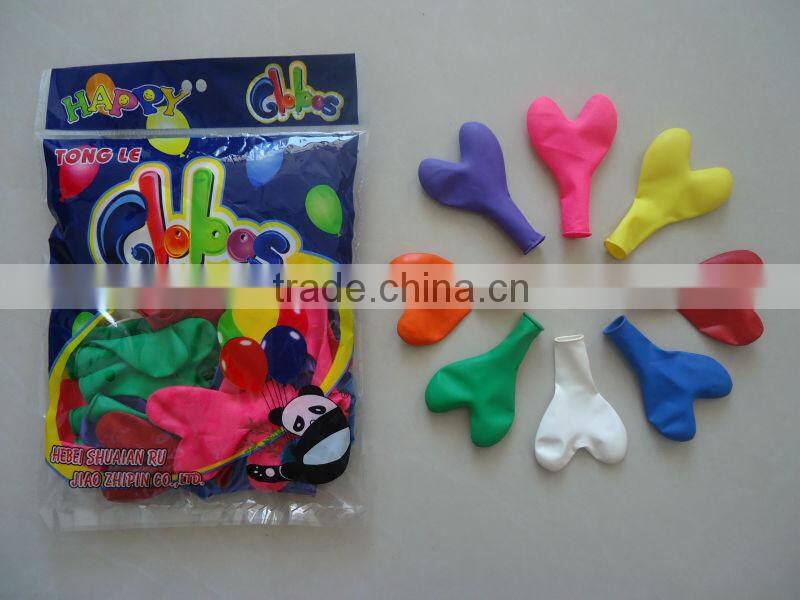 decorative heart shaped balloon latex made in China