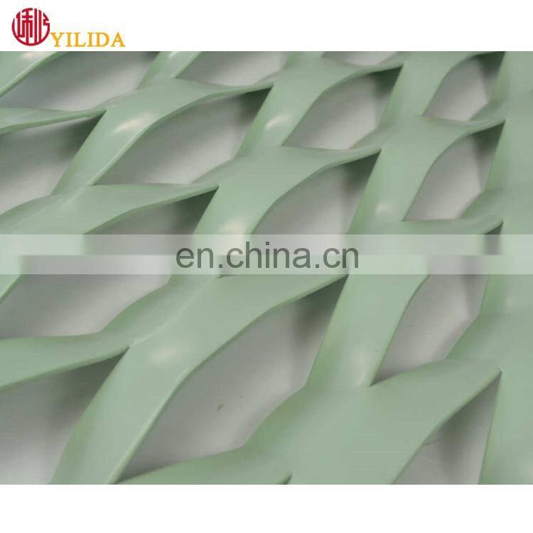 Decorative aluminum expanded metal mesh panels