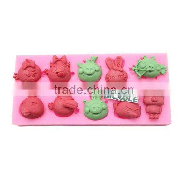 Unique design hot sale silicone fondant cake mold