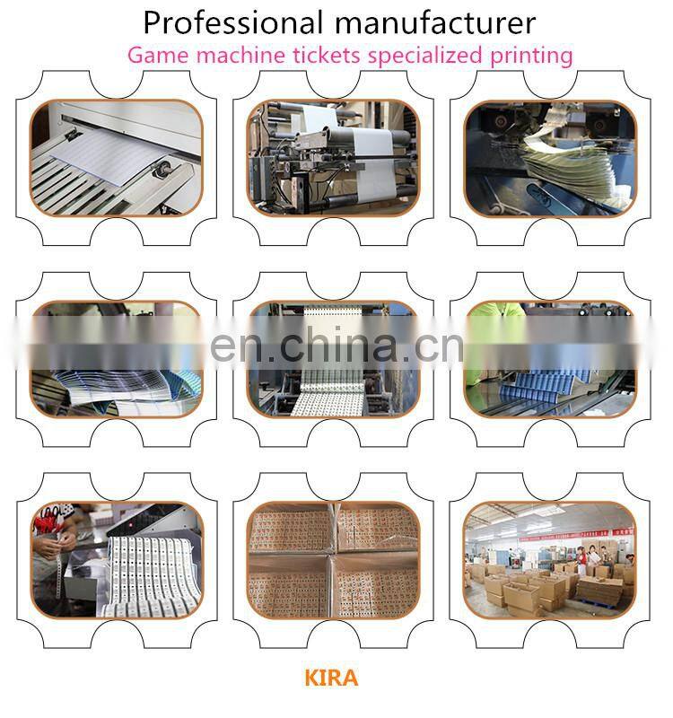 Customized Thermal Paper Carnival Printing Arcade Roll Raffle Ticket Roll