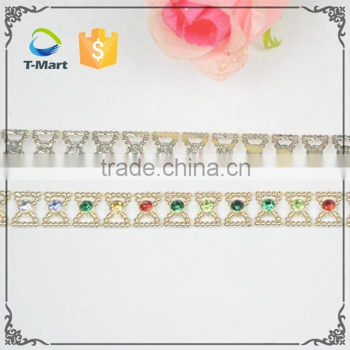 Butterfly Plastic Trimming with Crystal Stone