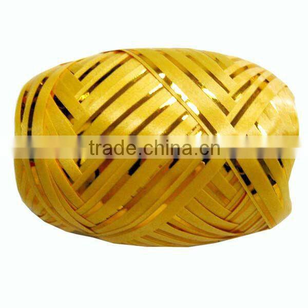 2016 Hot Sale! Colorful 5mm*10m Raffra Paper Ribbon Egg for Gift Packing and celebration wedding,decoration Christmas,party