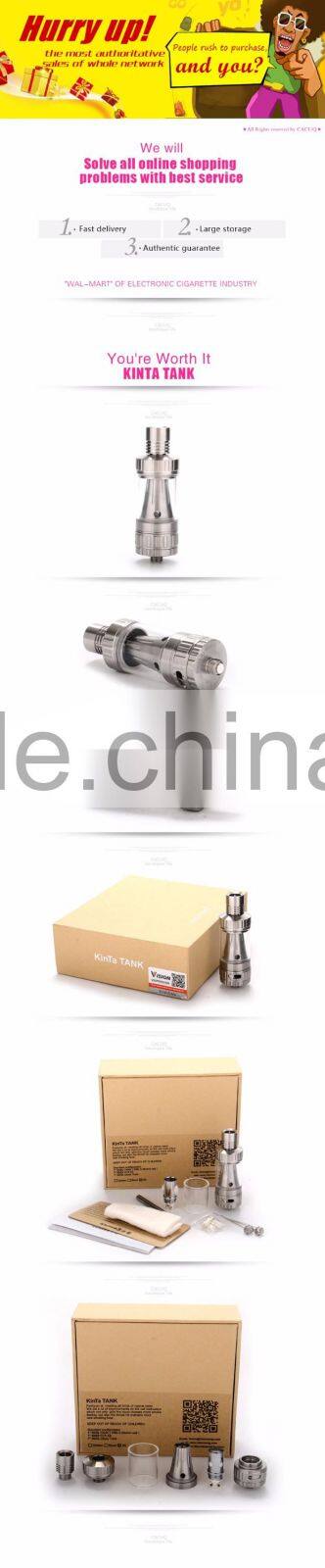 100% original Vision vapor Kinta RTA tank with Ceramic coil / Kinta tank