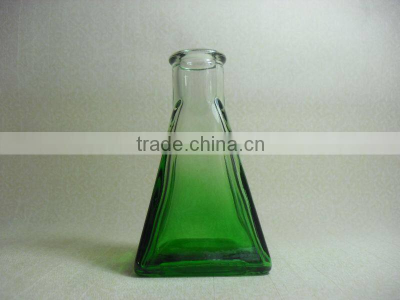 glass aromatherapy diffuser bottle green colour