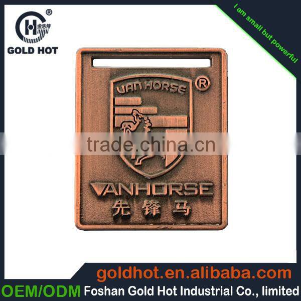 best selling products china manufacturer brass rose gold plated adhesive metal furniture tag