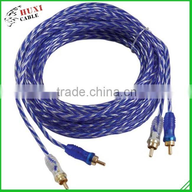 Haiyan Huxi China Supplier Fashion Design Useful Japan Video 10 Pin Mini Din To L Shape Rca Audio Video Cable