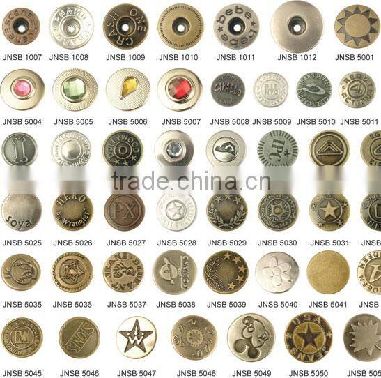 Competitive price excellent quality new style many colors jeans button rivet