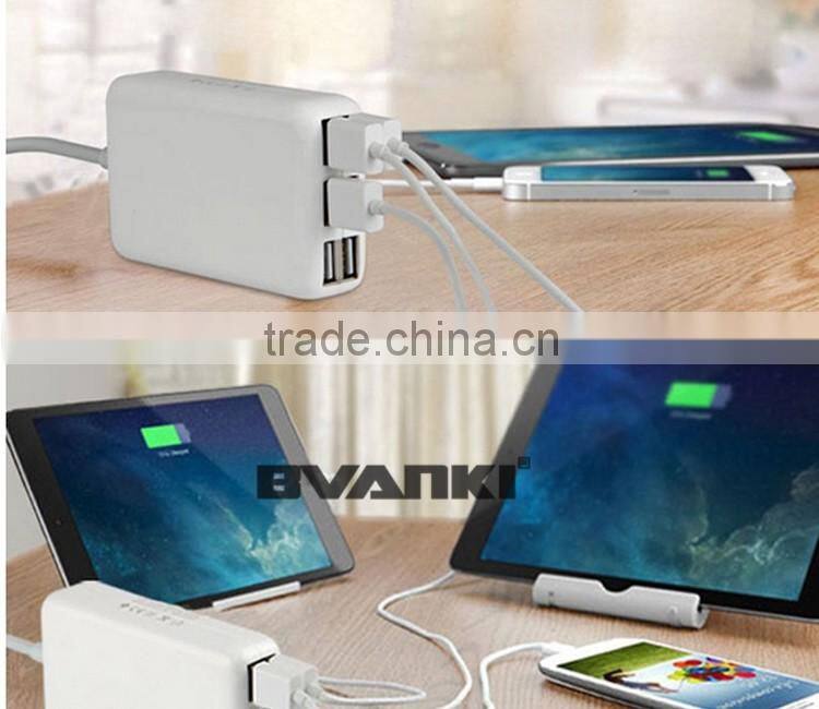 2016 New Factory price Multi-Function 5V 6A output wall USB charger 6 ports USB charger EU/US/UK plug available