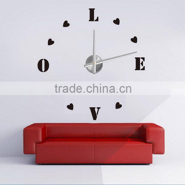 2015 new style DIY butterfly wall clock theme